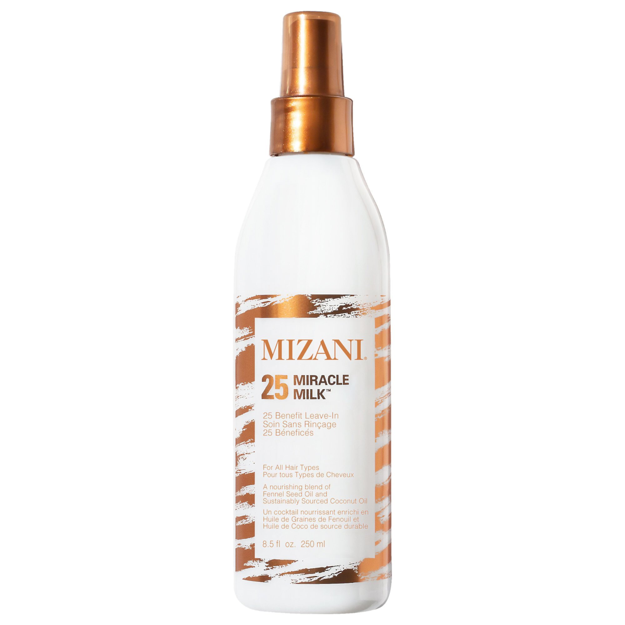 Кондиционер-спрей 25 Miracle Milk, защита от тепла, увлажнение и антифриз, 236 мл Mizani