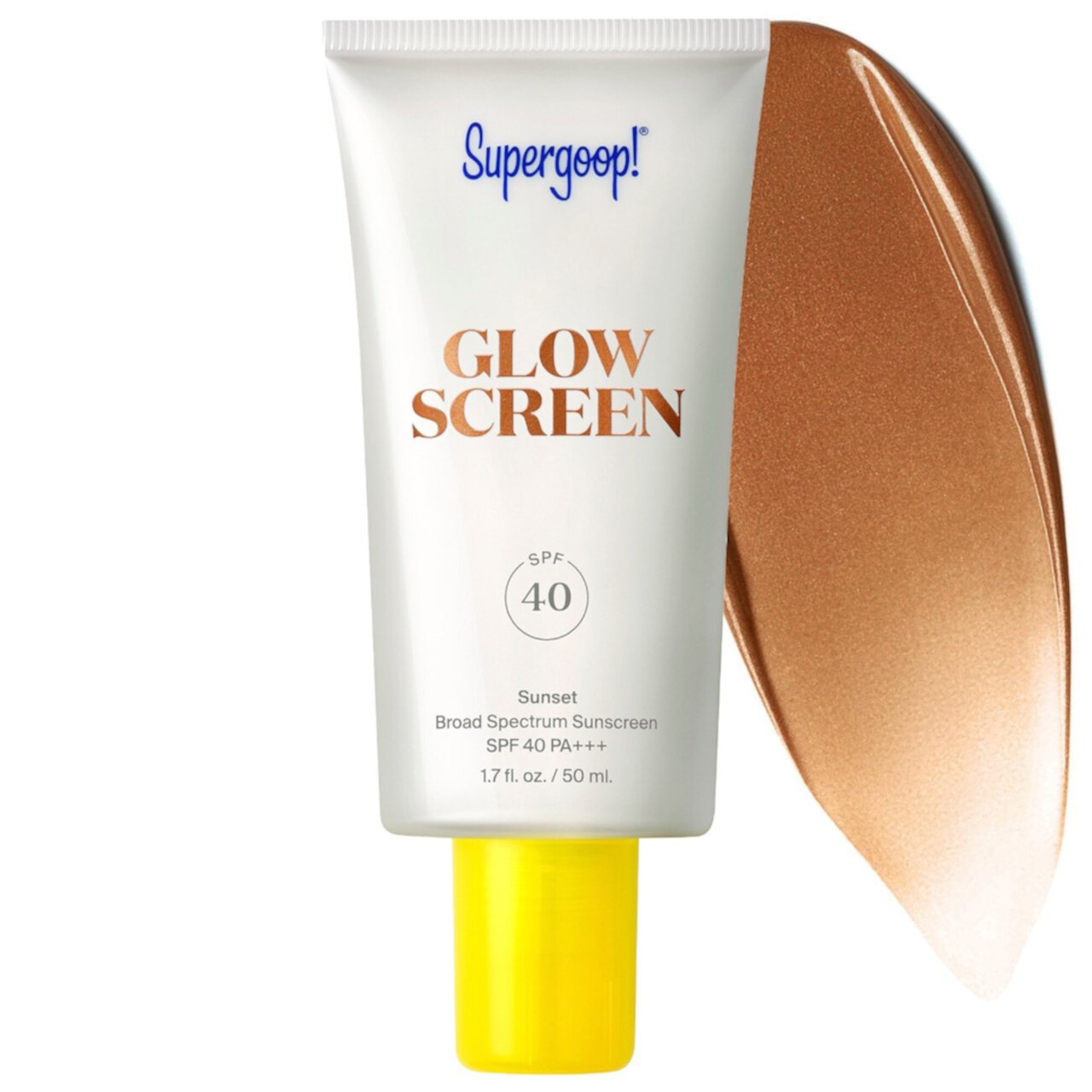 Солнцезащитный крем Glowscreen SPF 40 с гиалуроновой кислотой и ниацинамидом Supergoop!