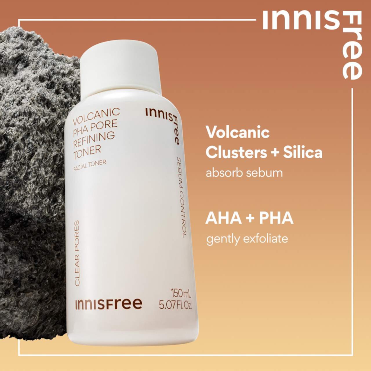 Тоник для очистки пор Volcanic PHA Innisfree