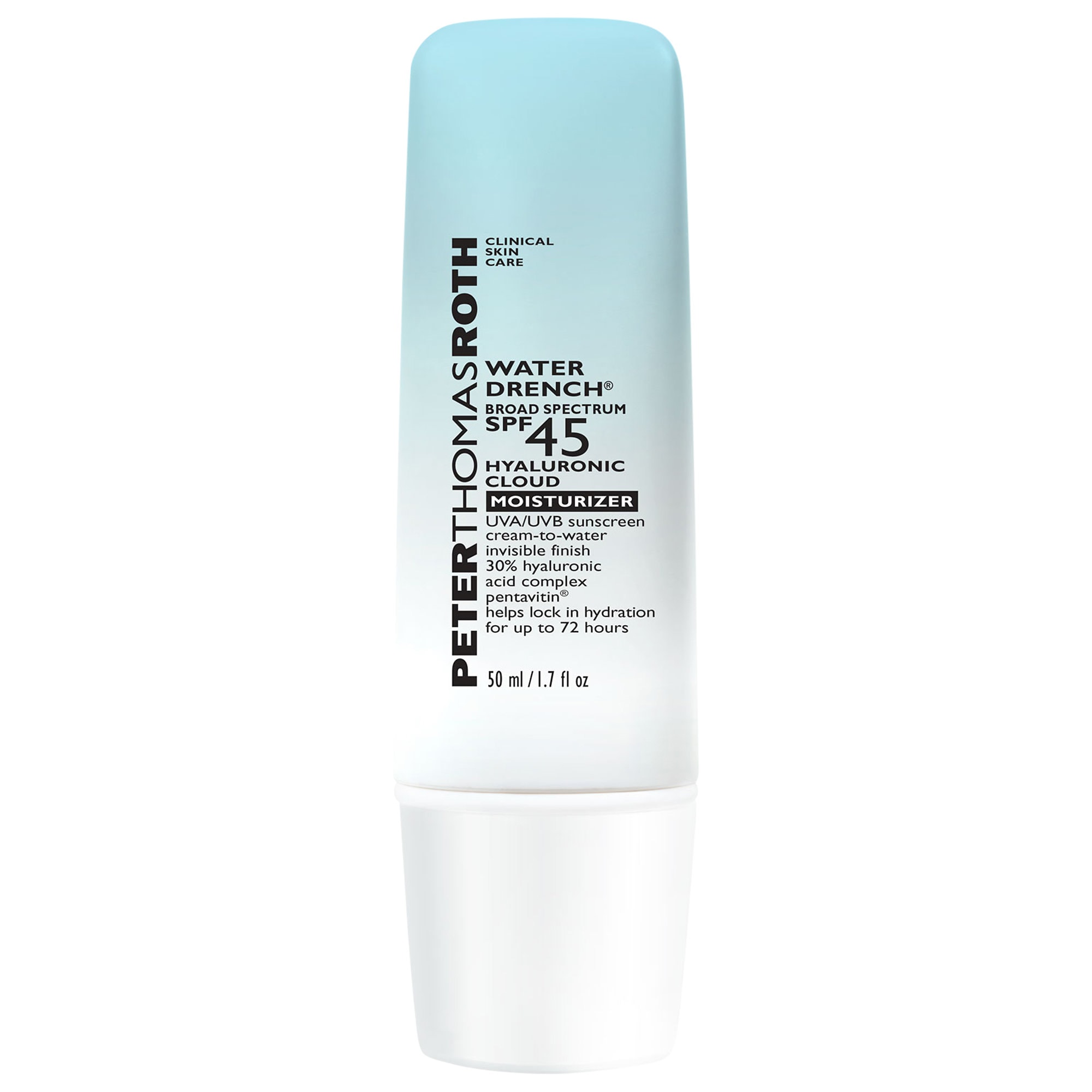 Water Drench® Гиалуроновый увлажняющий увлажняющий крем SPF 45 Peter Thomas Roth