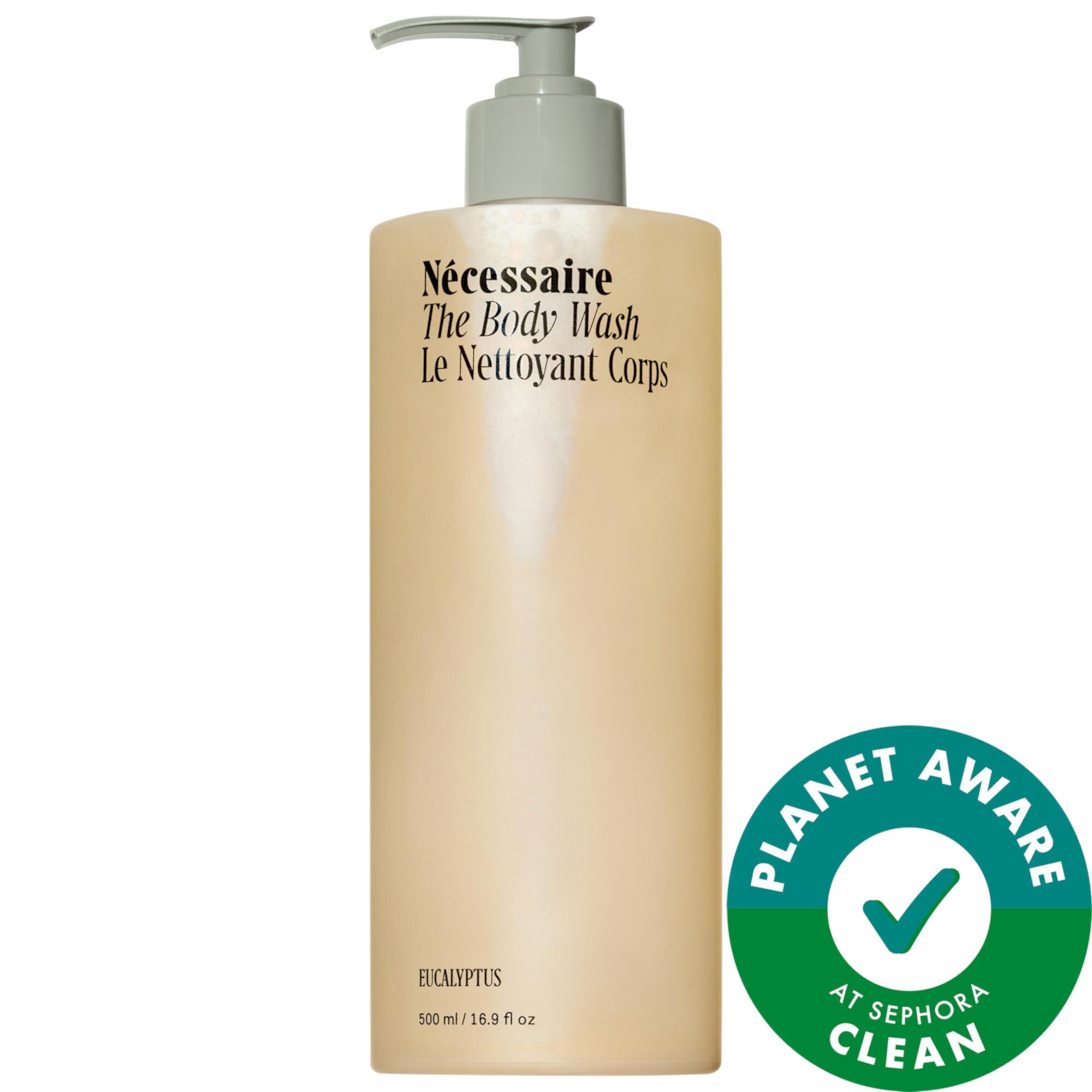 The Body Wash Eucalyptus - Nourishing Treatment Cleanse With Lipid-Rich Oils + Niacinamide with Pump Nécessaire