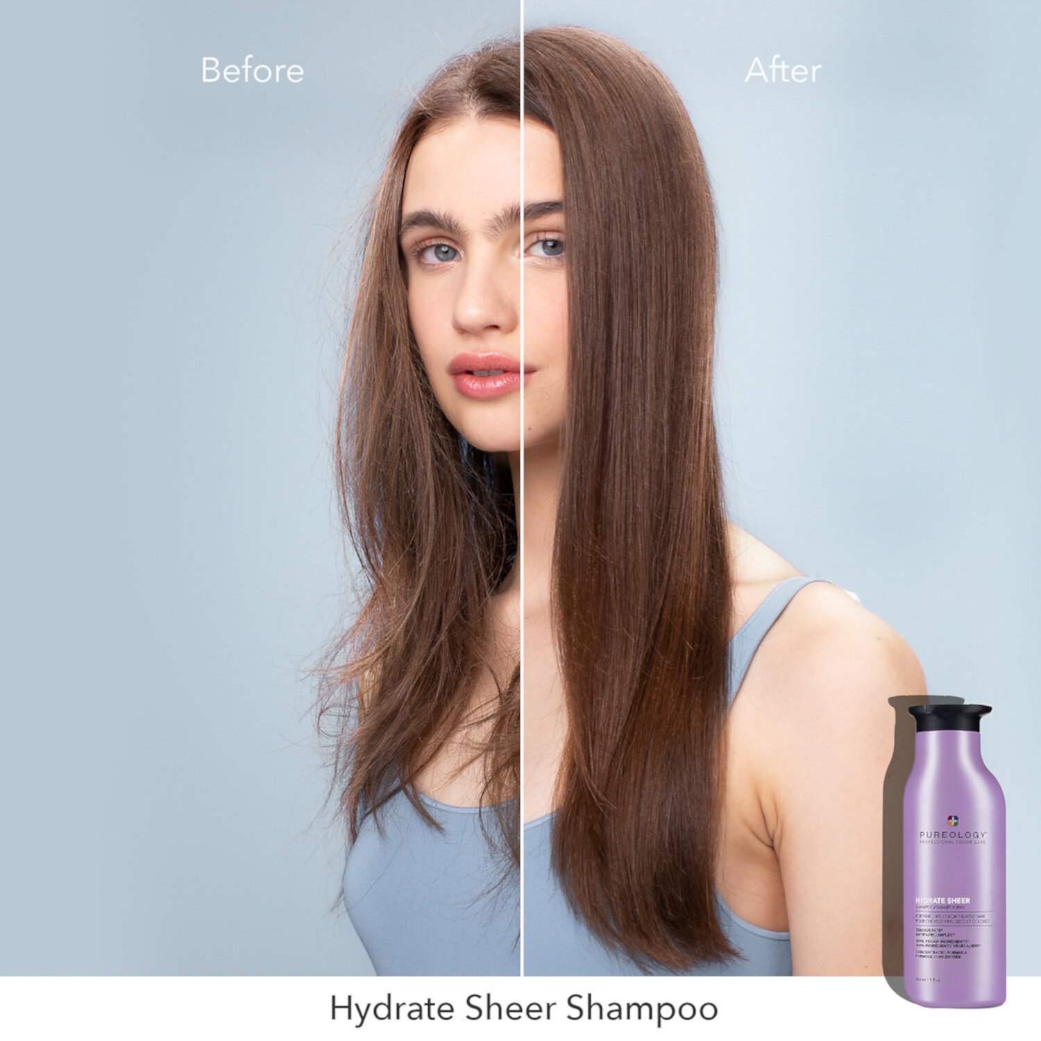 Прозрачный шампунь Mini Hydrate для тонких, сухих, окрашенных волос Pureology