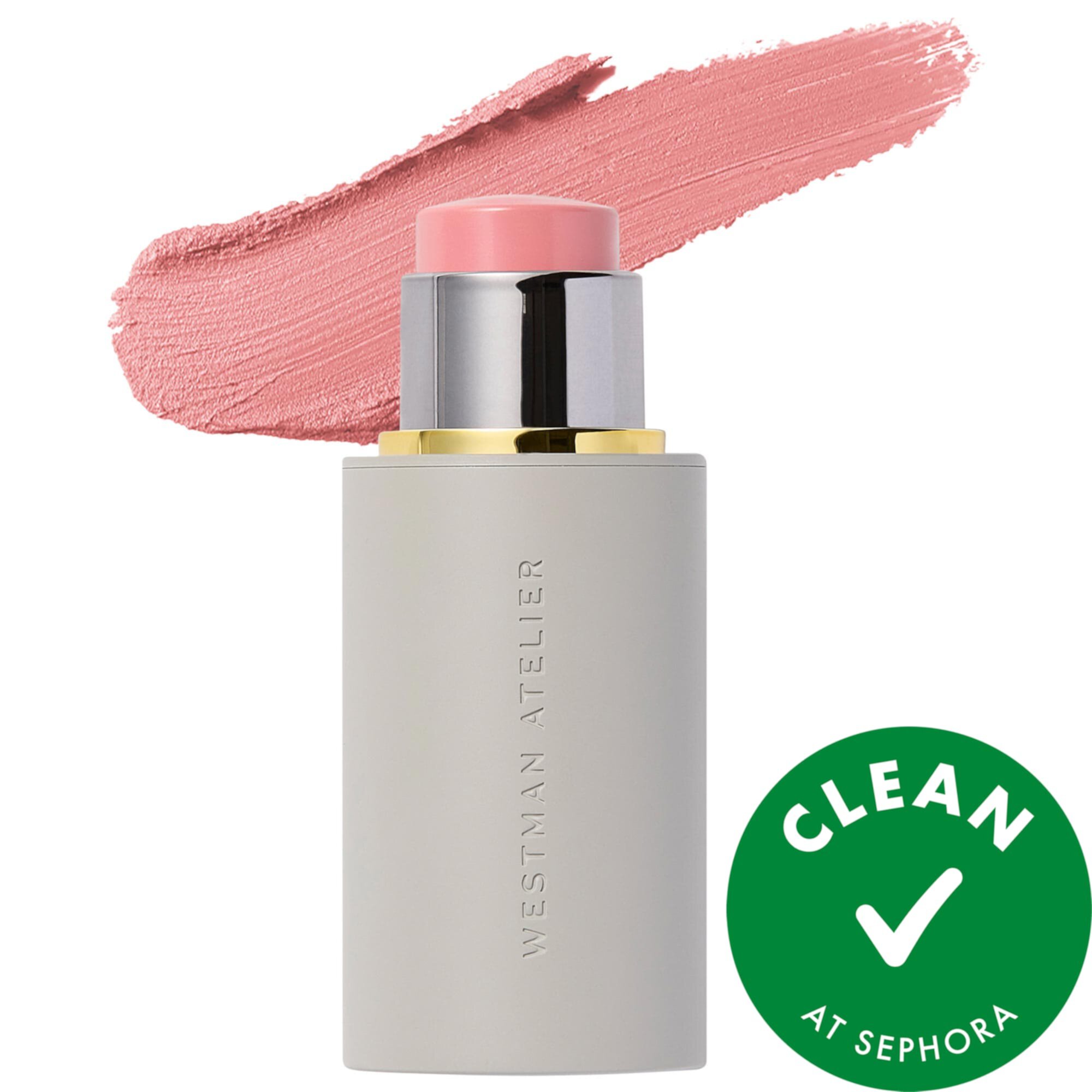 Baby Cheeks Lip + Cheek Cream Blush Stick Westman Atelier