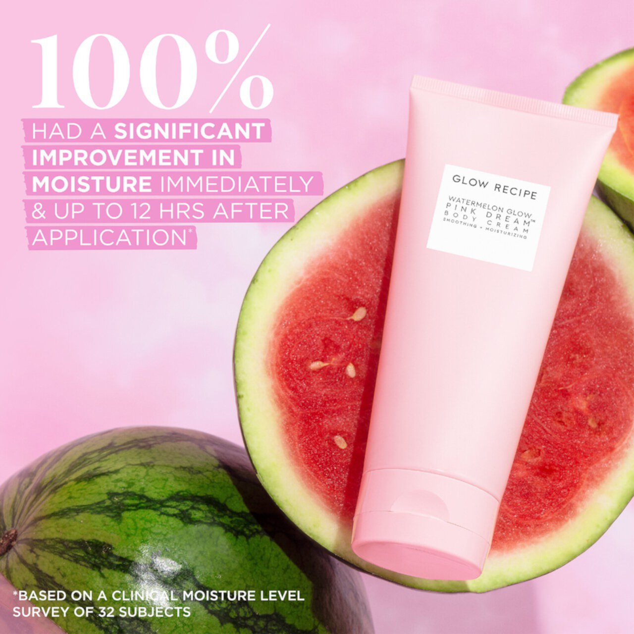 Крем для тела «Розовая мечта» Watermelon Glow AHA Glow Recipe