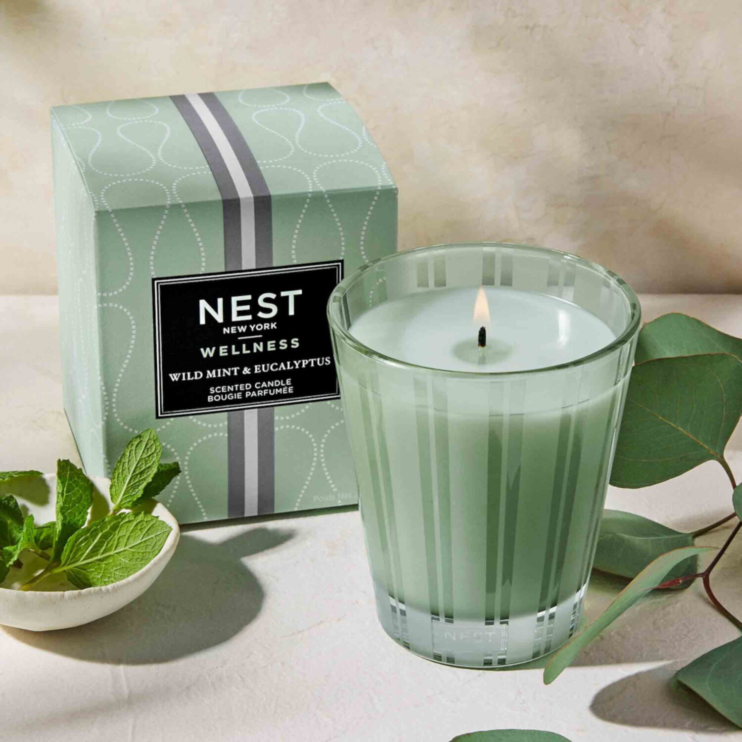 Wild Mint & Eucalyptus Candle Nest New York