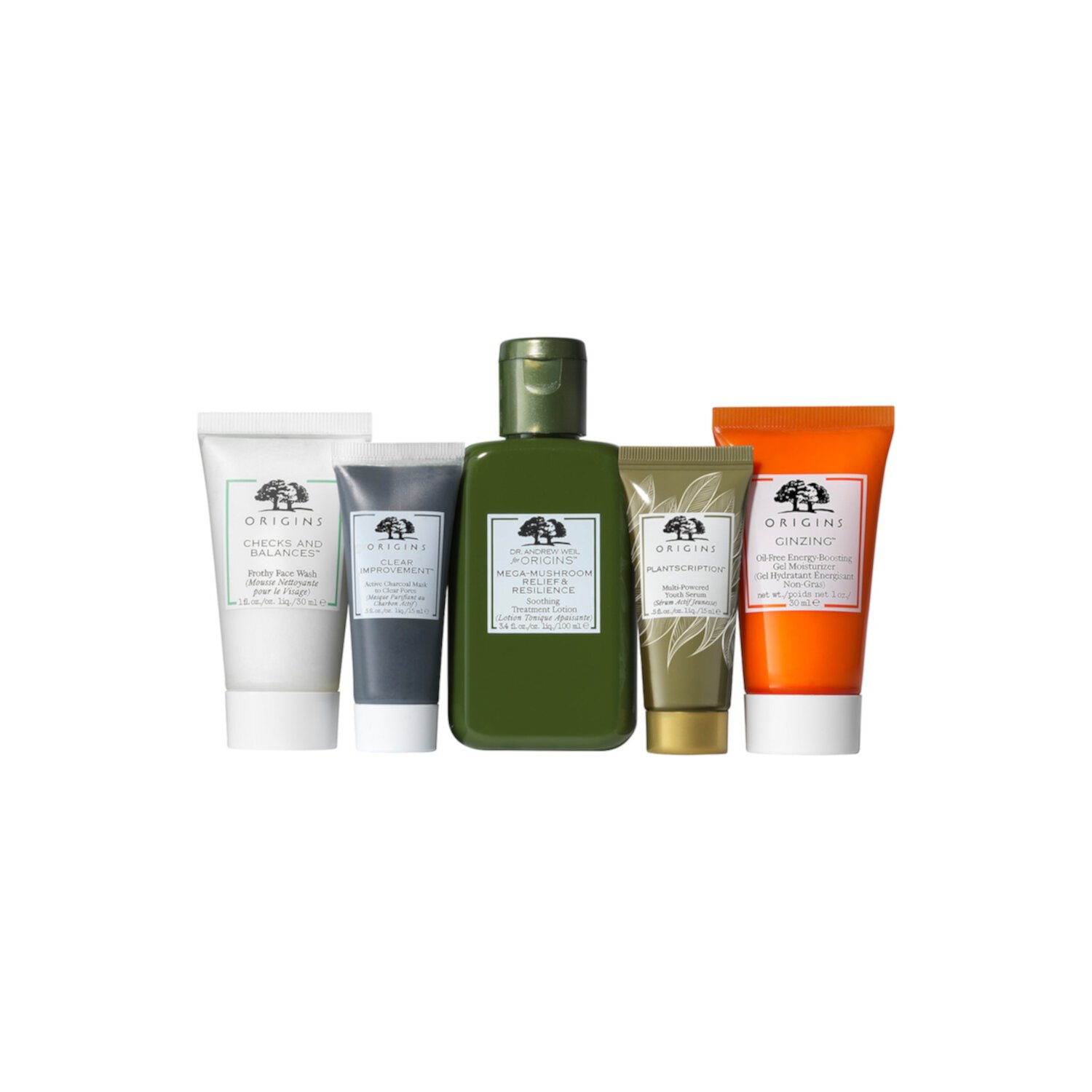 6 Piece Travel Size Cleansing & Moisturizing Best-Sellers Set Origins