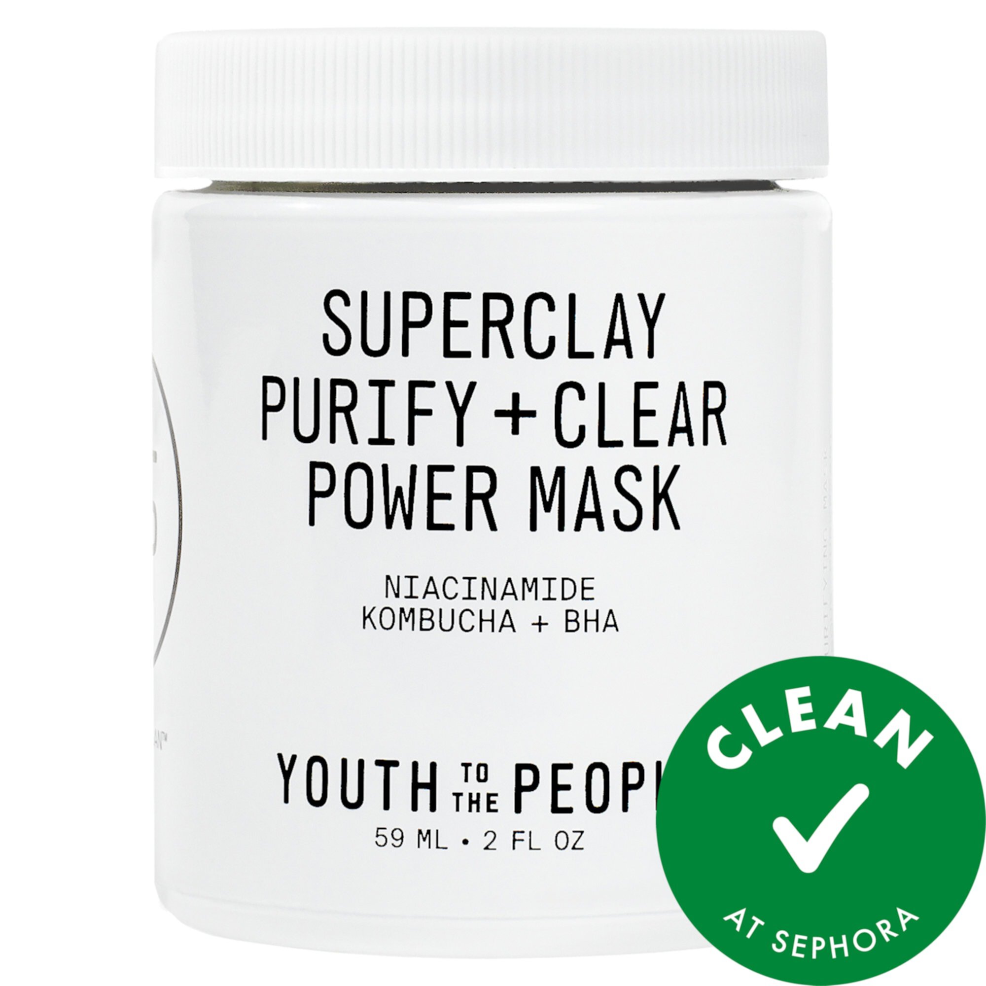 Маска Superclay Purify + Clear Power с ниацинамидом Youth To The People