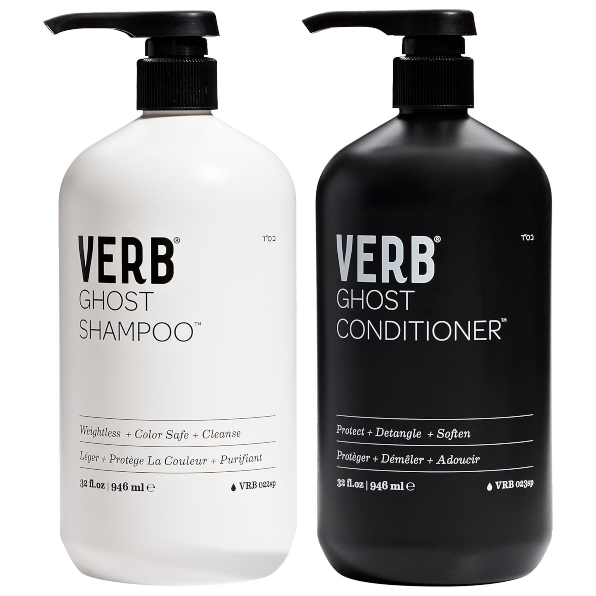 Ghost Weightless Shampoo and Conditioner Jumbo Set for Fine Hair Verb