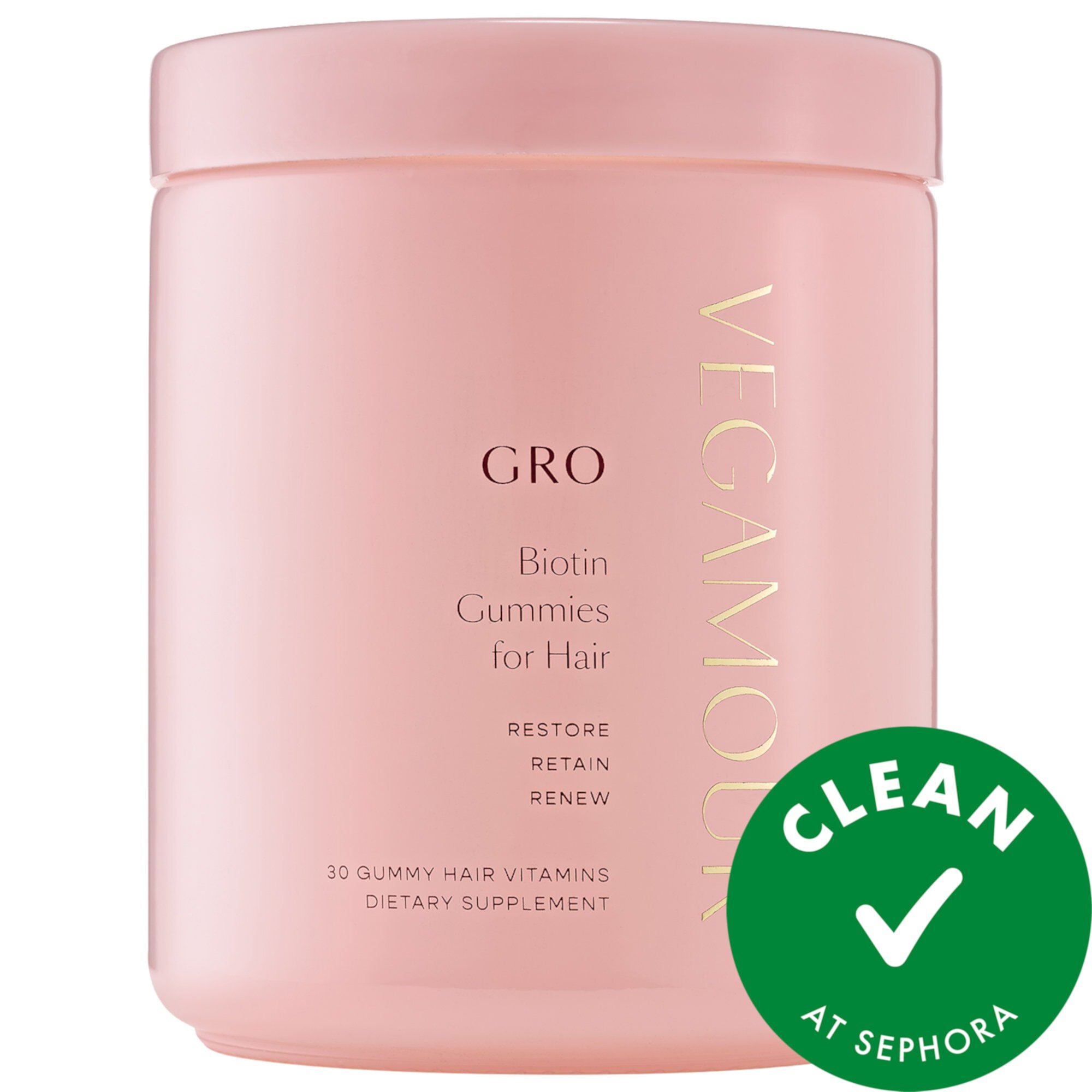 GRO Biotin Gummies for Thinning Hair Vegamour