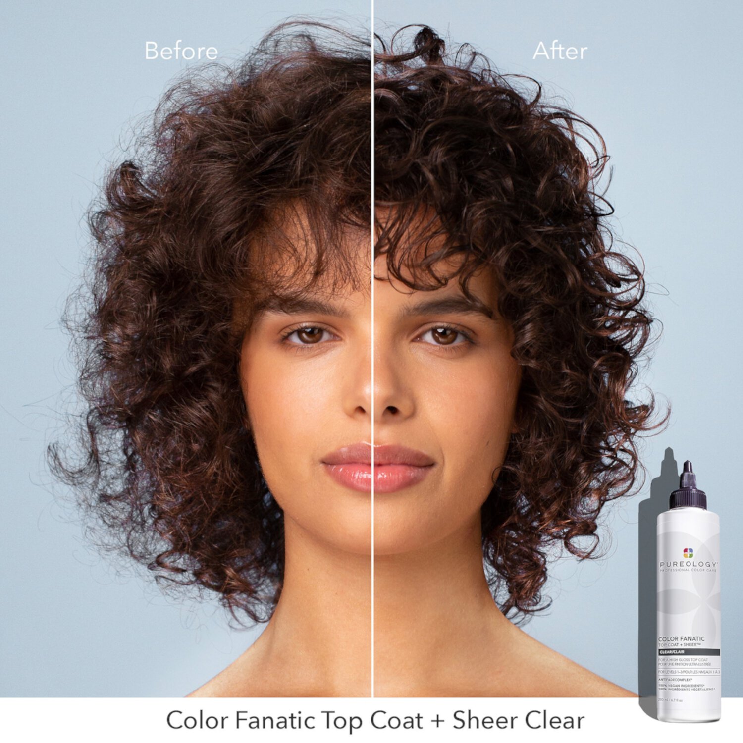 Color Fanatic Top Coat + Clear Hair Gloss Pureology