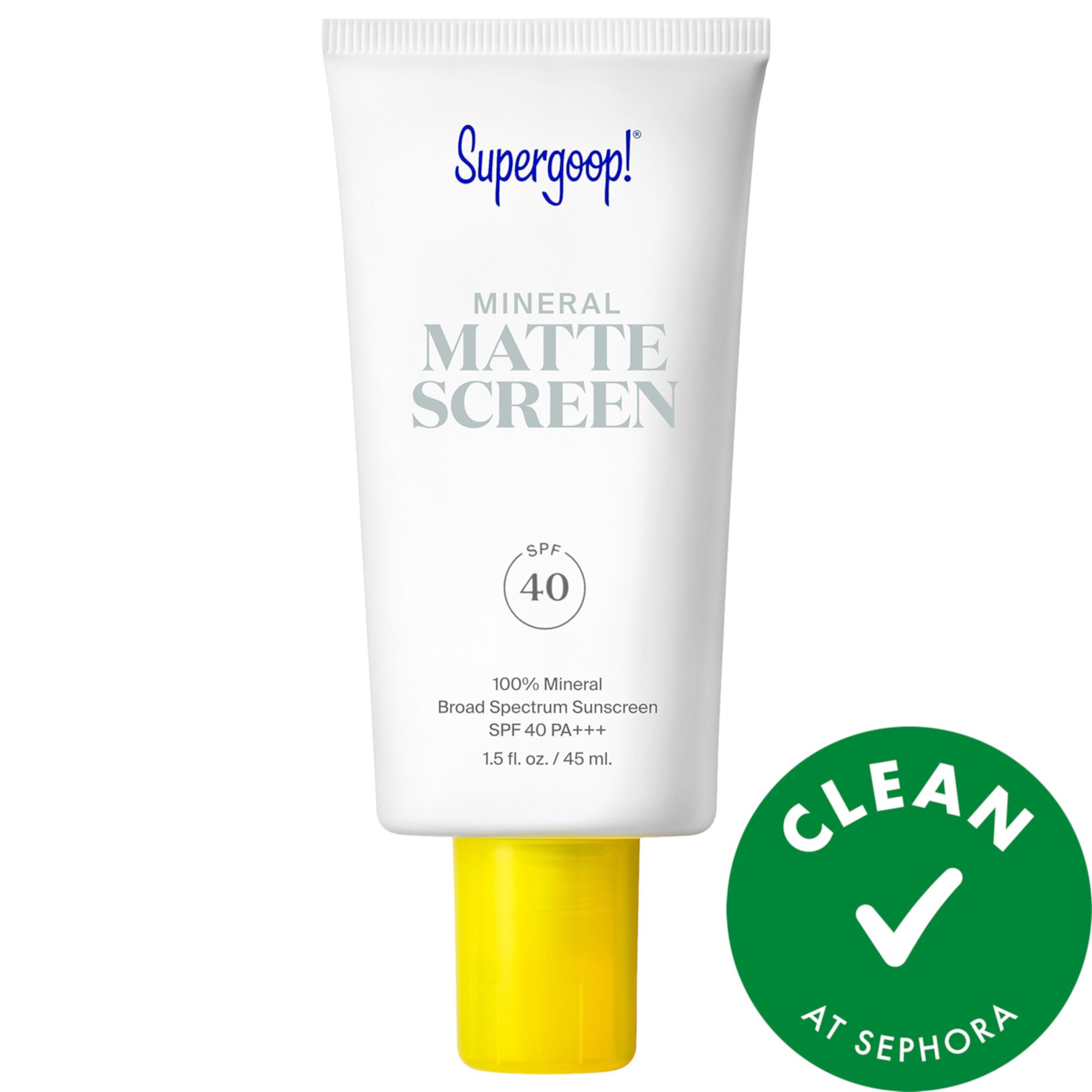 100% Mineral Mattescreen Sunscreen SPF 40 Supergoop!