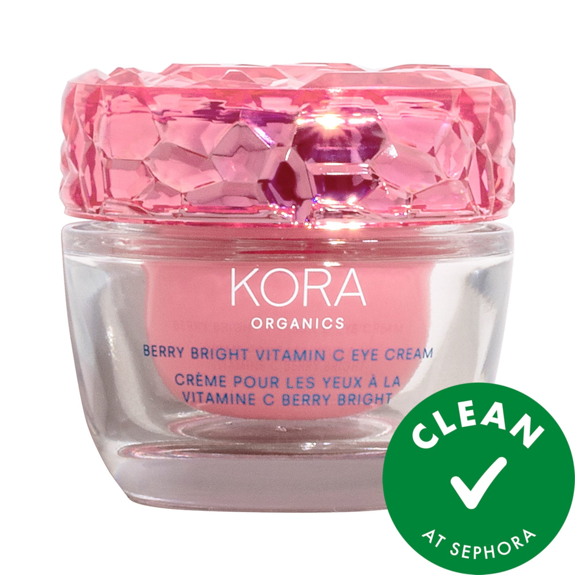 Многоразовый укрепляющий крем для глаз Berry Bright с витамином С KORA Organics