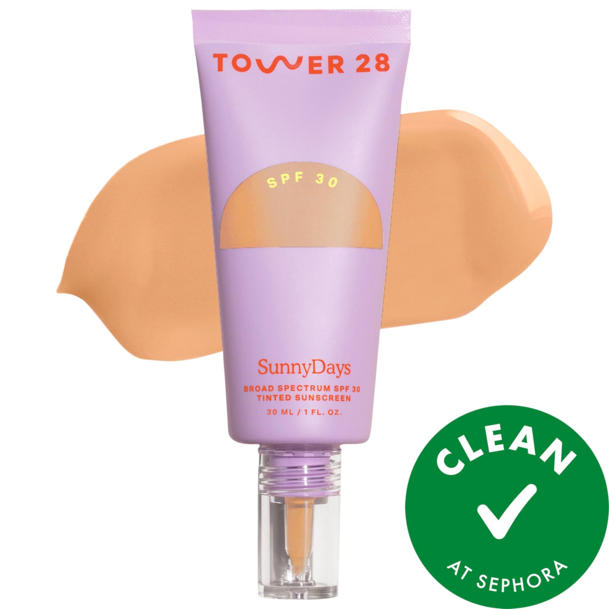 SunnyDays SPF 30 Тональная солнцезащитная основа Tower 28 Beauty