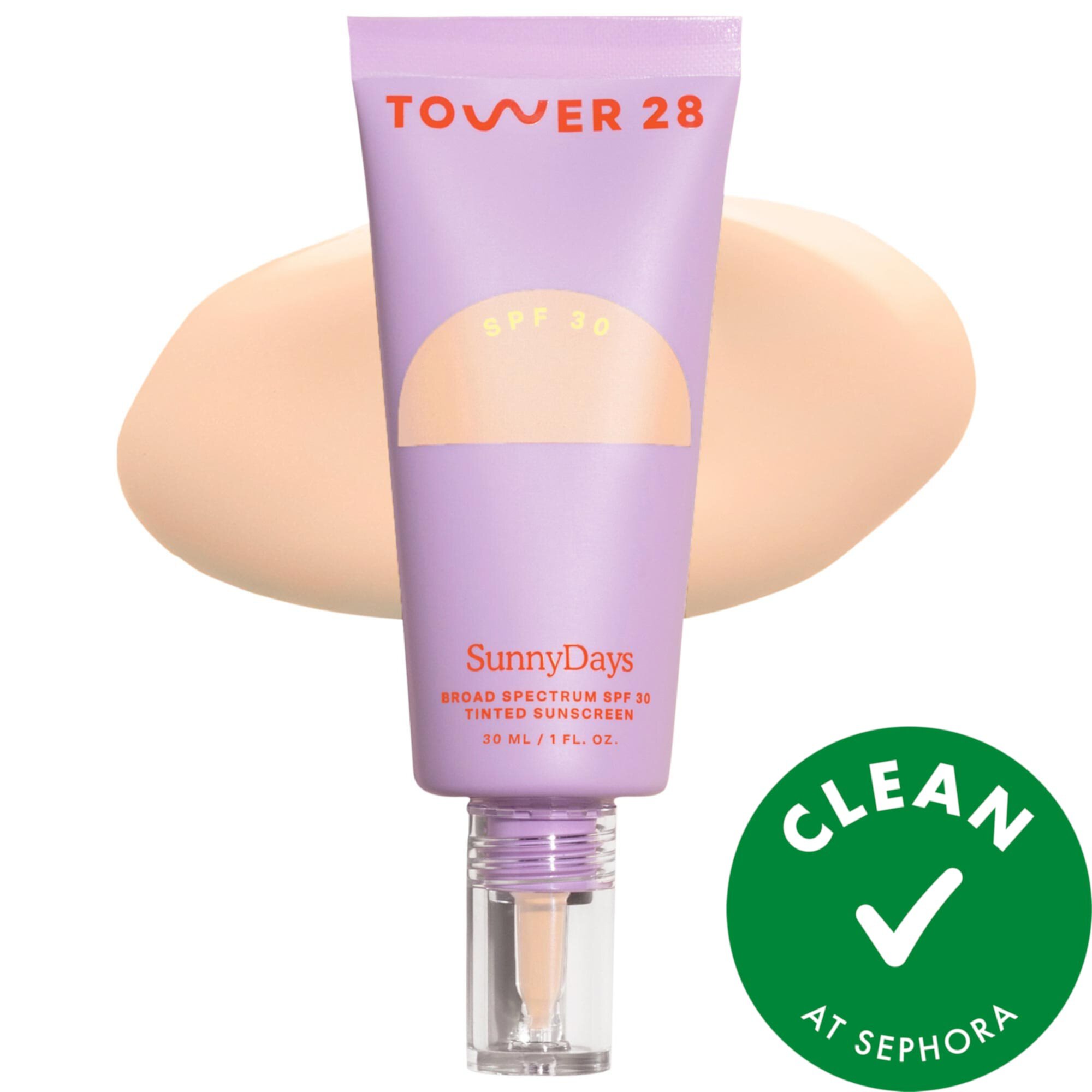 SunnyDays SPF 30 Тональная солнцезащитная основа Tower 28 Beauty