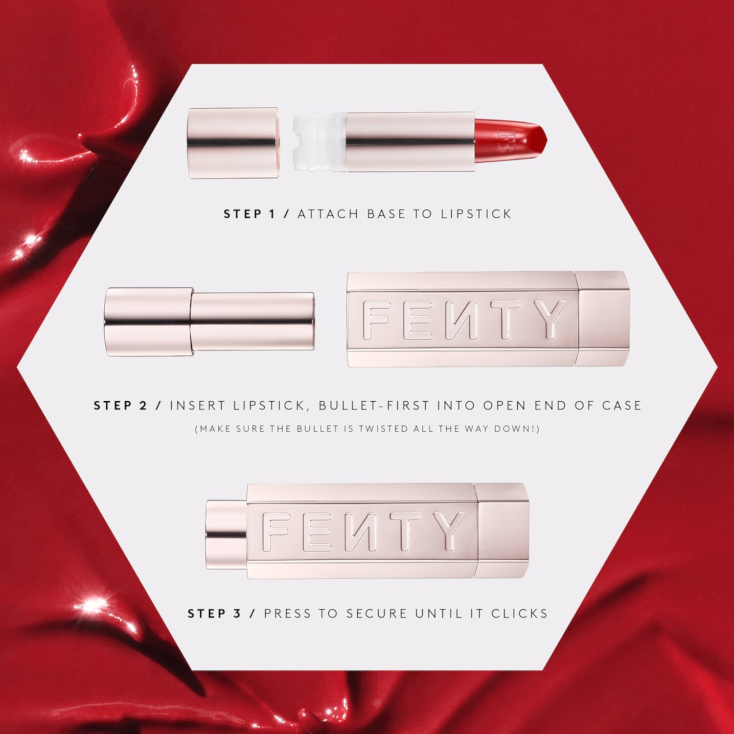 Fenty Icon The Case Semi-Matte Refillable Lipstick FENTY BEAUTY by Rihanna