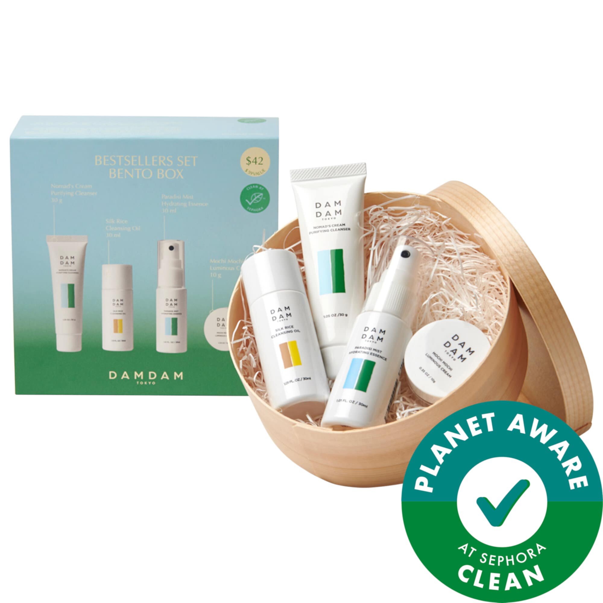 Cleansing & Hydrating Bestseller Set Bento Box DAMDAM