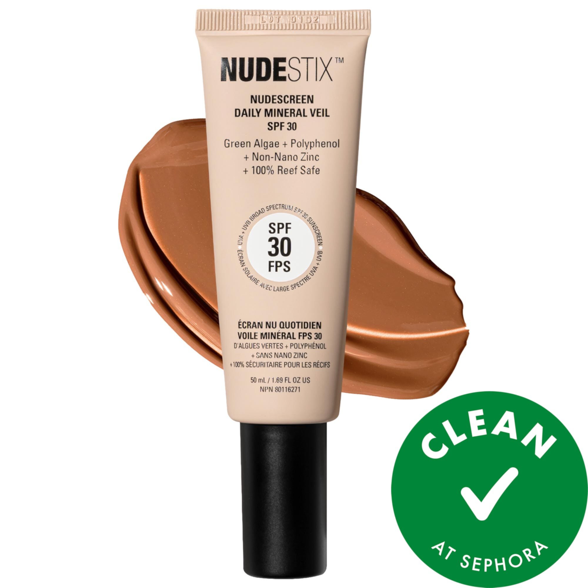 Nudescreen Daily Mineral Face Veil SPF 30 NUDESTIX