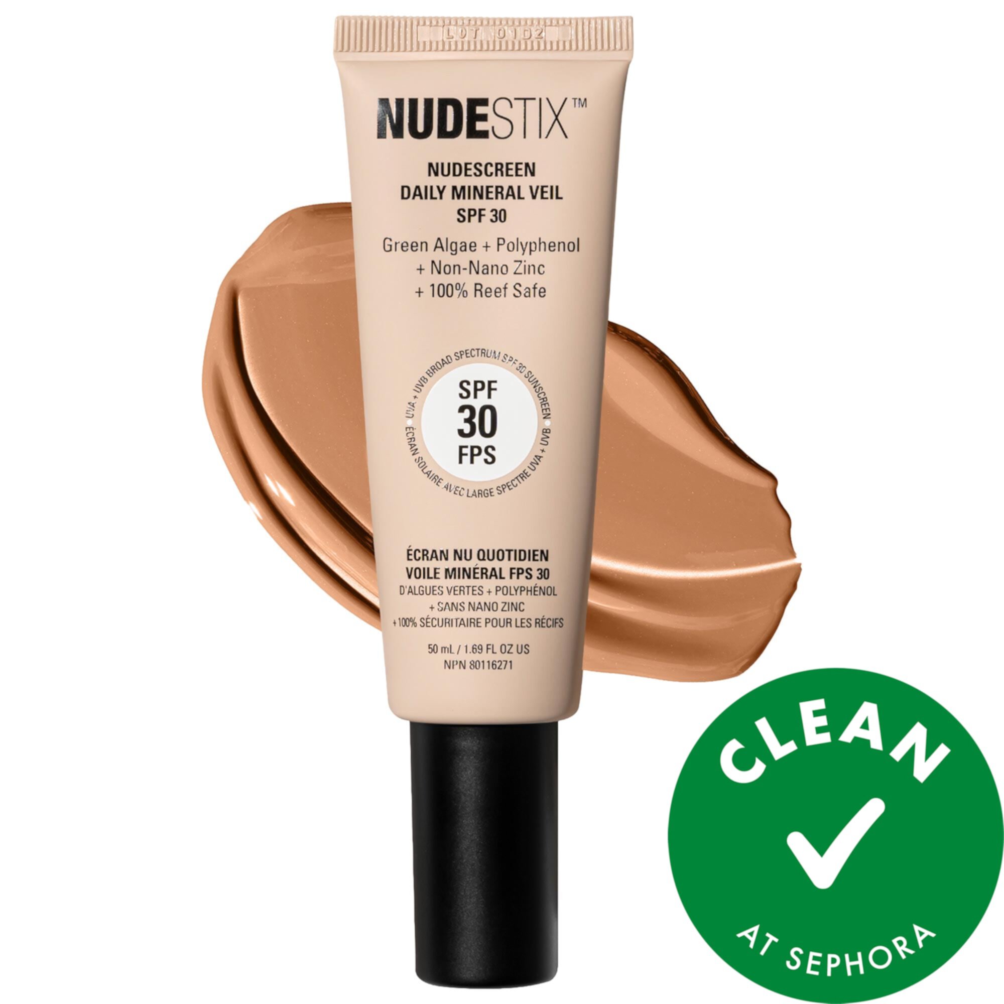 Nudescreen Daily Mineral Face Veil SPF 30 NUDESTIX