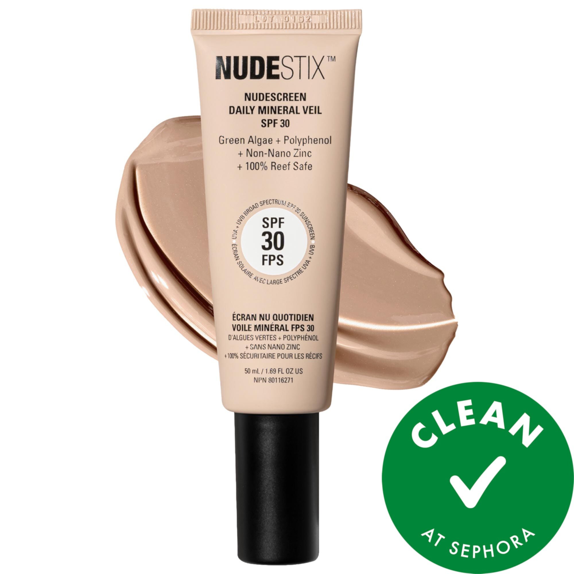 Nudescreen Daily Mineral Face Veil SPF 30 NUDESTIX