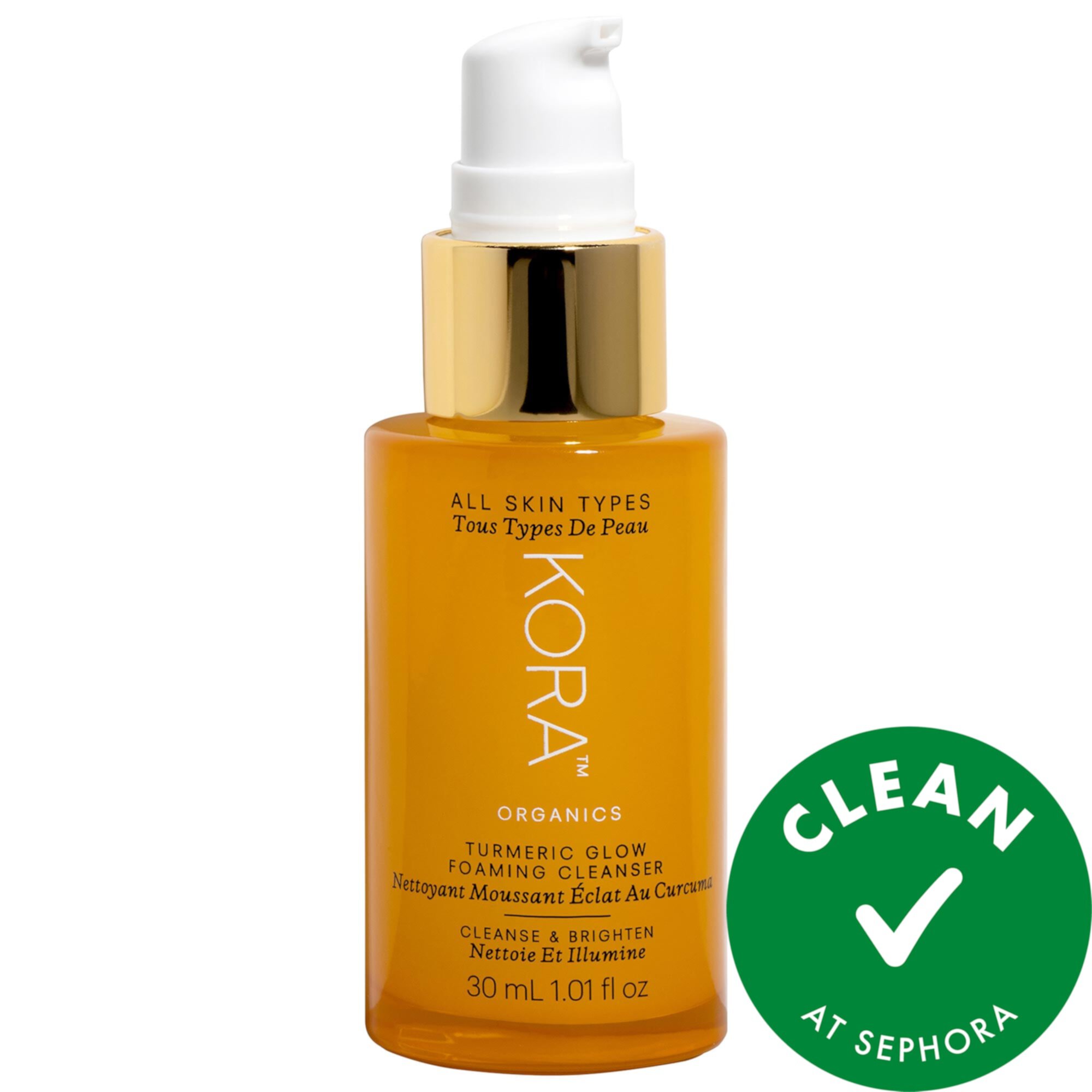 Mini Turmeric Glow Foaming Cleanser KORA Organics