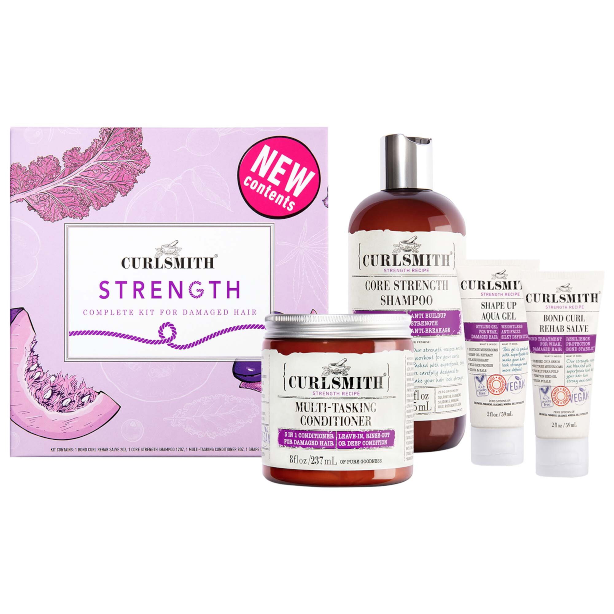 Curly Hair Strength Styling Set for Damaged Hair Curlsmith