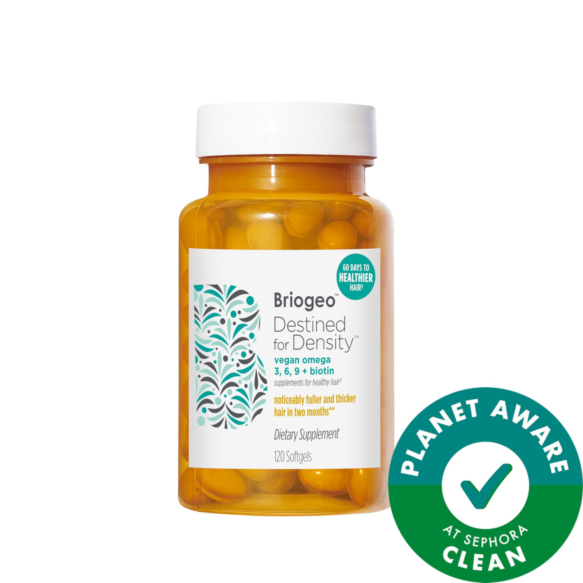 Destined for Density Vegan Omega 3, 6, 9 + Biotin Supplements for Healthy Hair† Briogeo