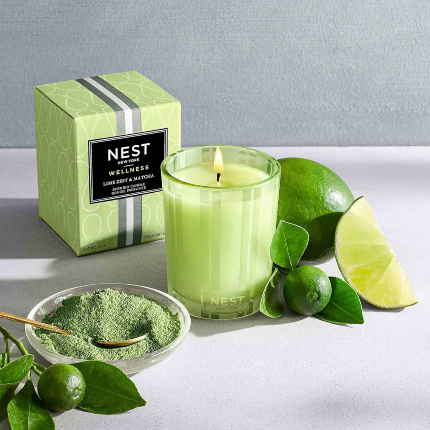 Lime Zest & Matcha Votive Candle Nest New York