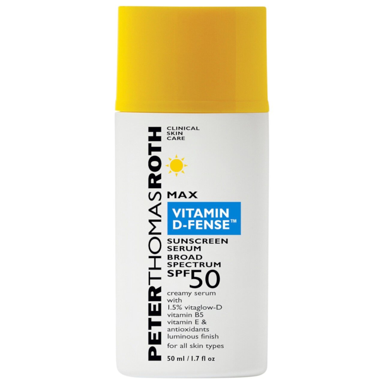 Max Vitamin D-Fense™ Солнцезащитная сыворотка широкого спектра действия SPF 50 Peter Thomas Roth