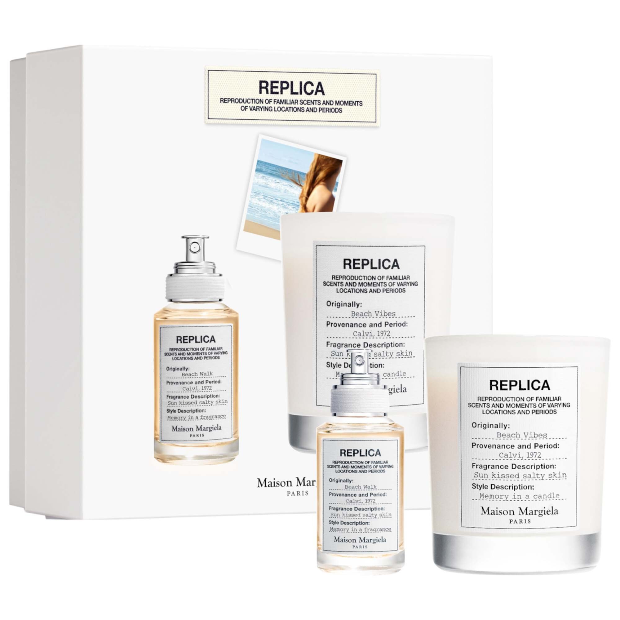 ’REPLICA’ Beach Walk Perfume & Candle Set Maison Margiela