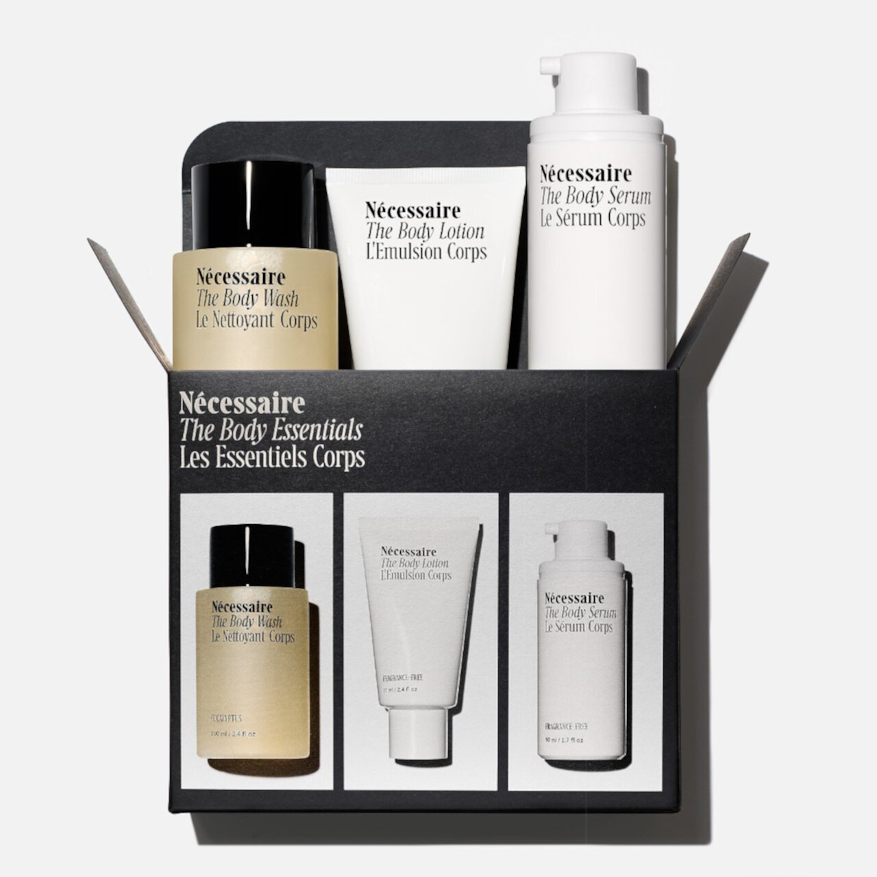 The Body Essentials - Trial + Travel Set Nécessaire