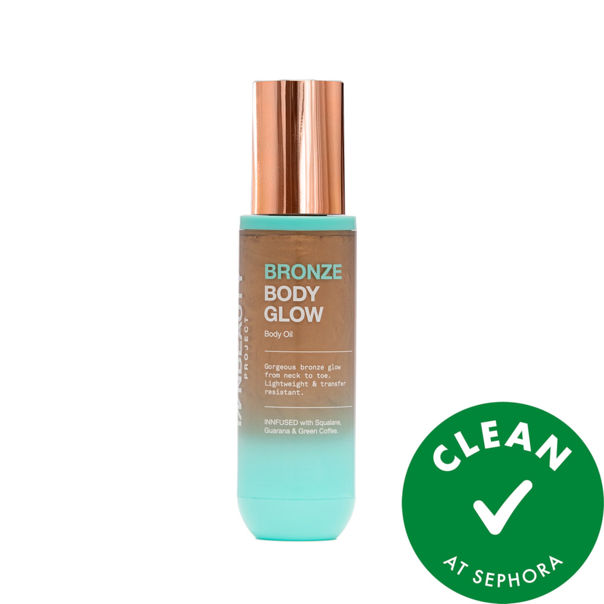 Bronze Body Glow Transfer-Resistant Luminous Body Oil with Guarana & Green Coffee INNBEAUTY PROJECT