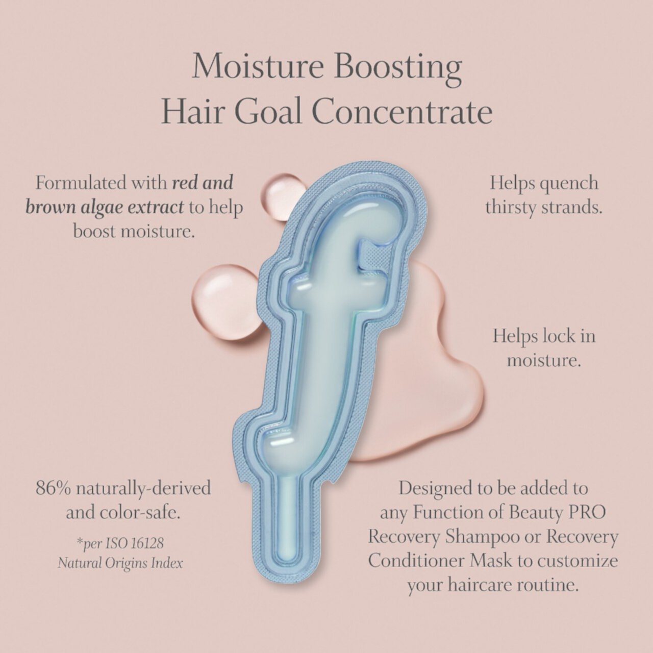 The Moisture Shot Hydrating Hair Goal Concentrate Mix-In Function of Beauty PRO