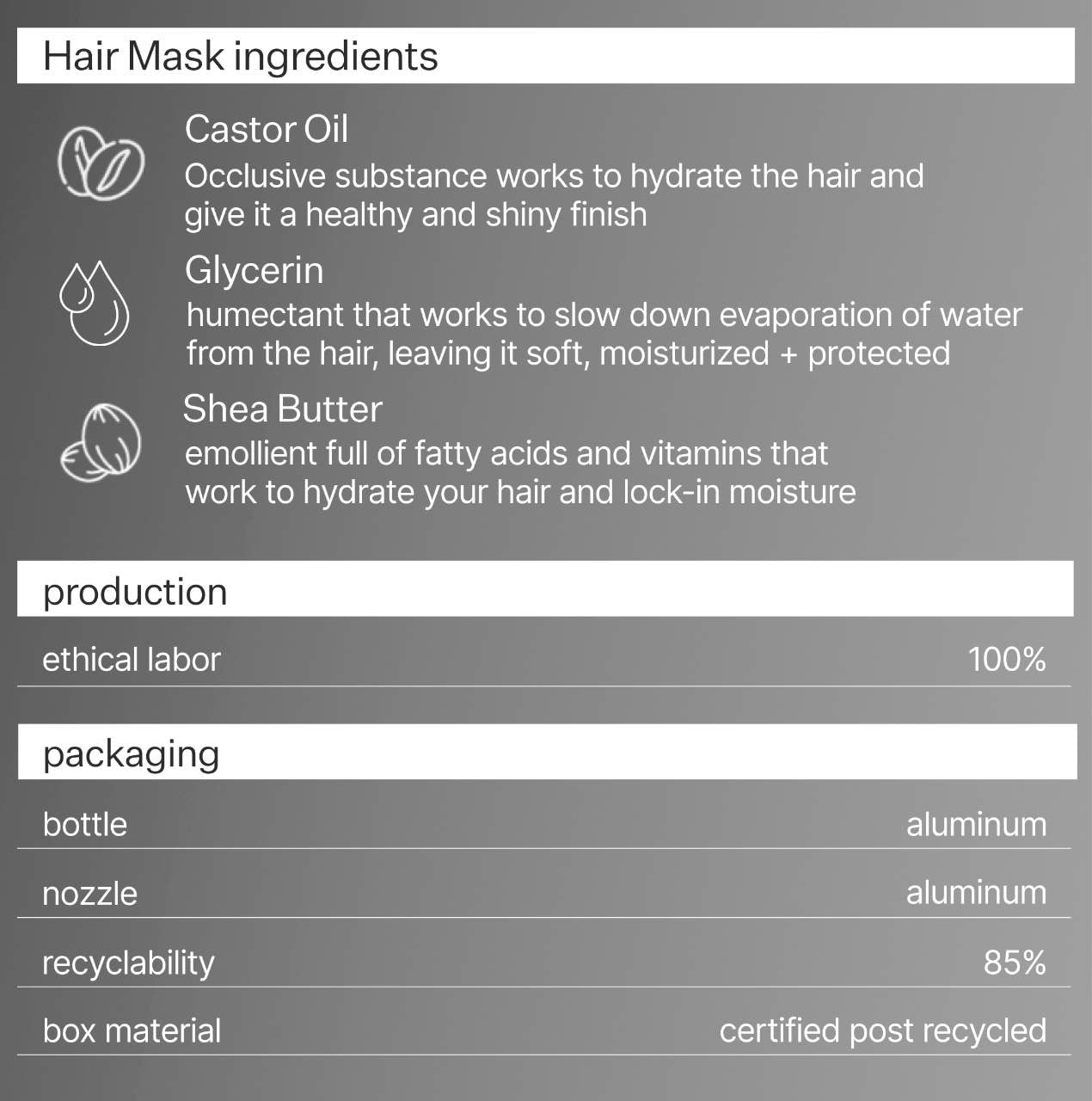Восстанавливающая маска для волос глубокого кондиционирования для сухих и поврежденных волос Act+Acre