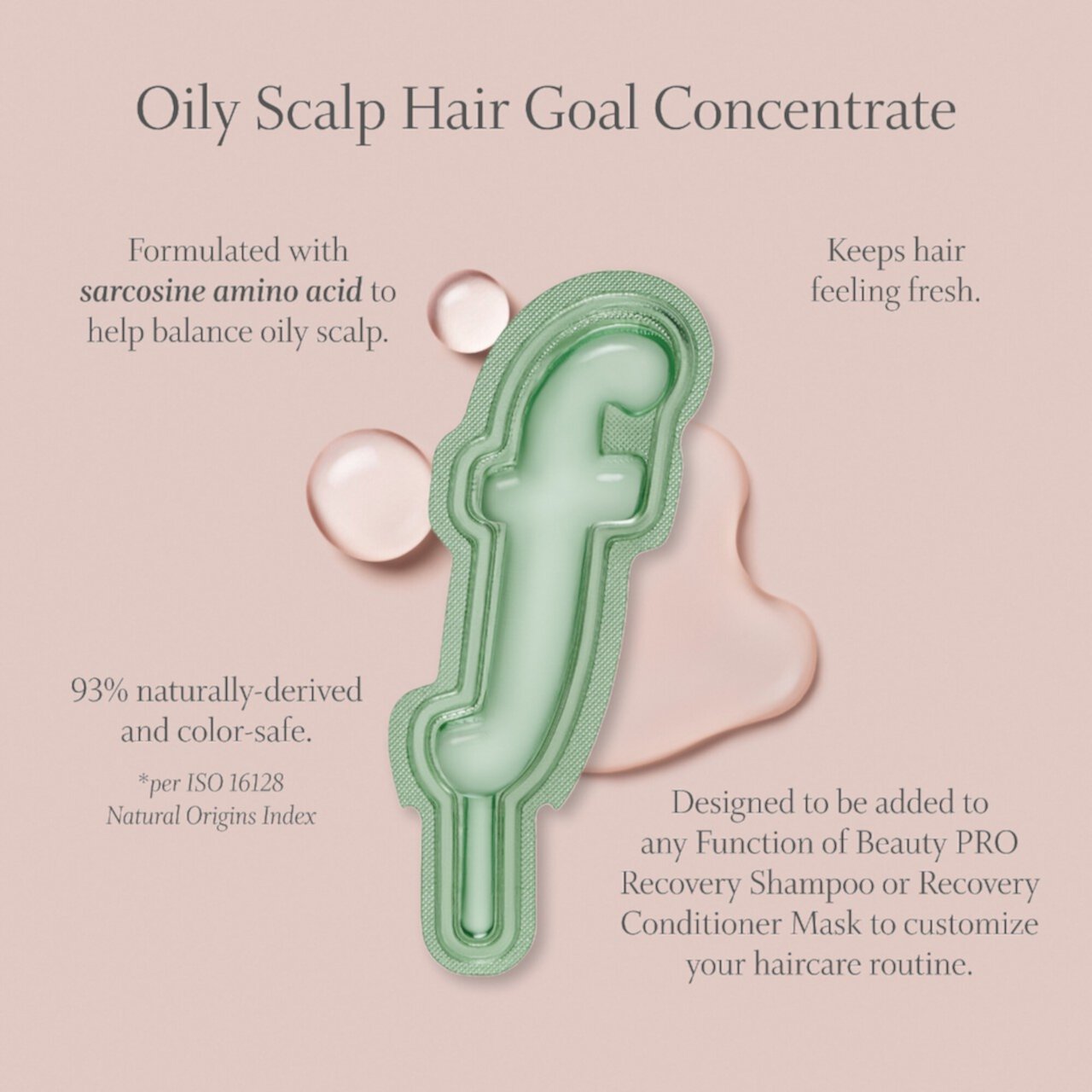 The Oil Heiress Scalp Oil Control Hair Goal Concentrate Mix-In Function of Beauty PRO