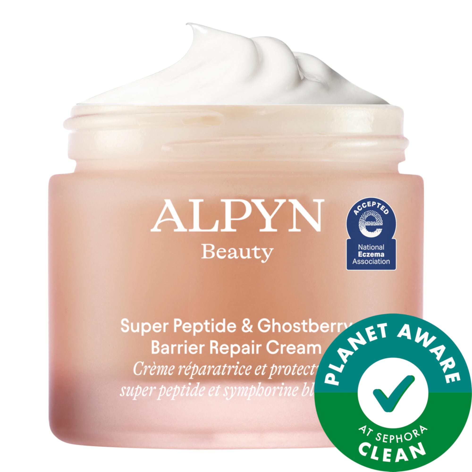 Супер-пептид и увлажняющий крем с ягодами призрака для лечения экземы, барьеров и морщин Alpyn Beauty