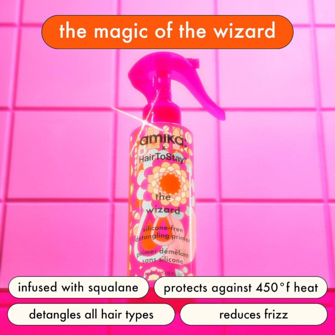 amika x HairToStay The Wizard Праймер для распутывания волос Amika