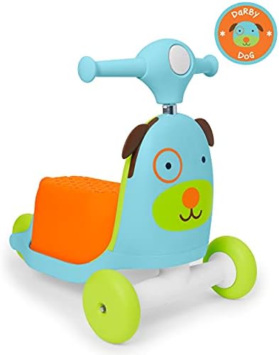 Skip Hop 3-in-1 Baby Activity Push Walker to Toddler Scooter, Zoo Unicorn Skip Hop