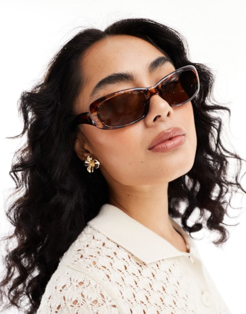 AIRE supernova slim oval sunglasses in tortoiseshell Aire