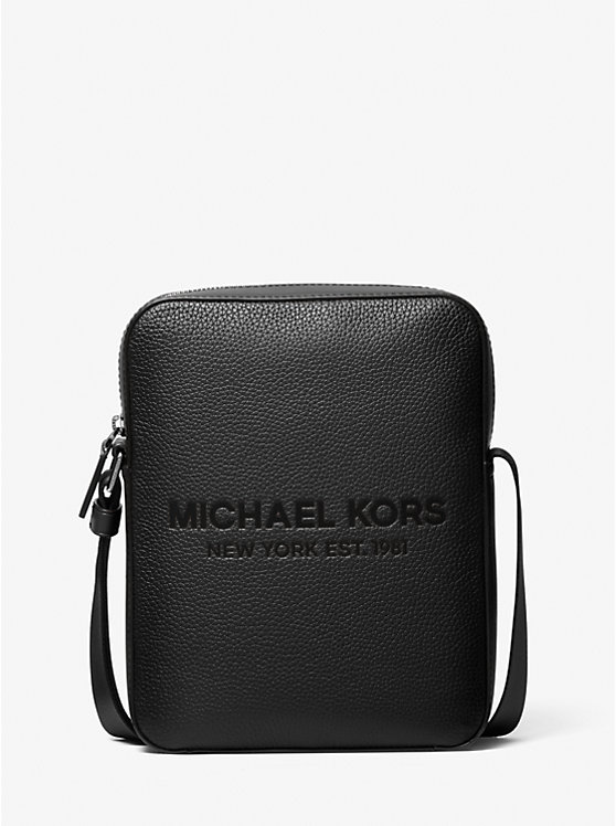 Летная сумка из шагреневой кожи с тисненым логотипом Cooper Michael Kors