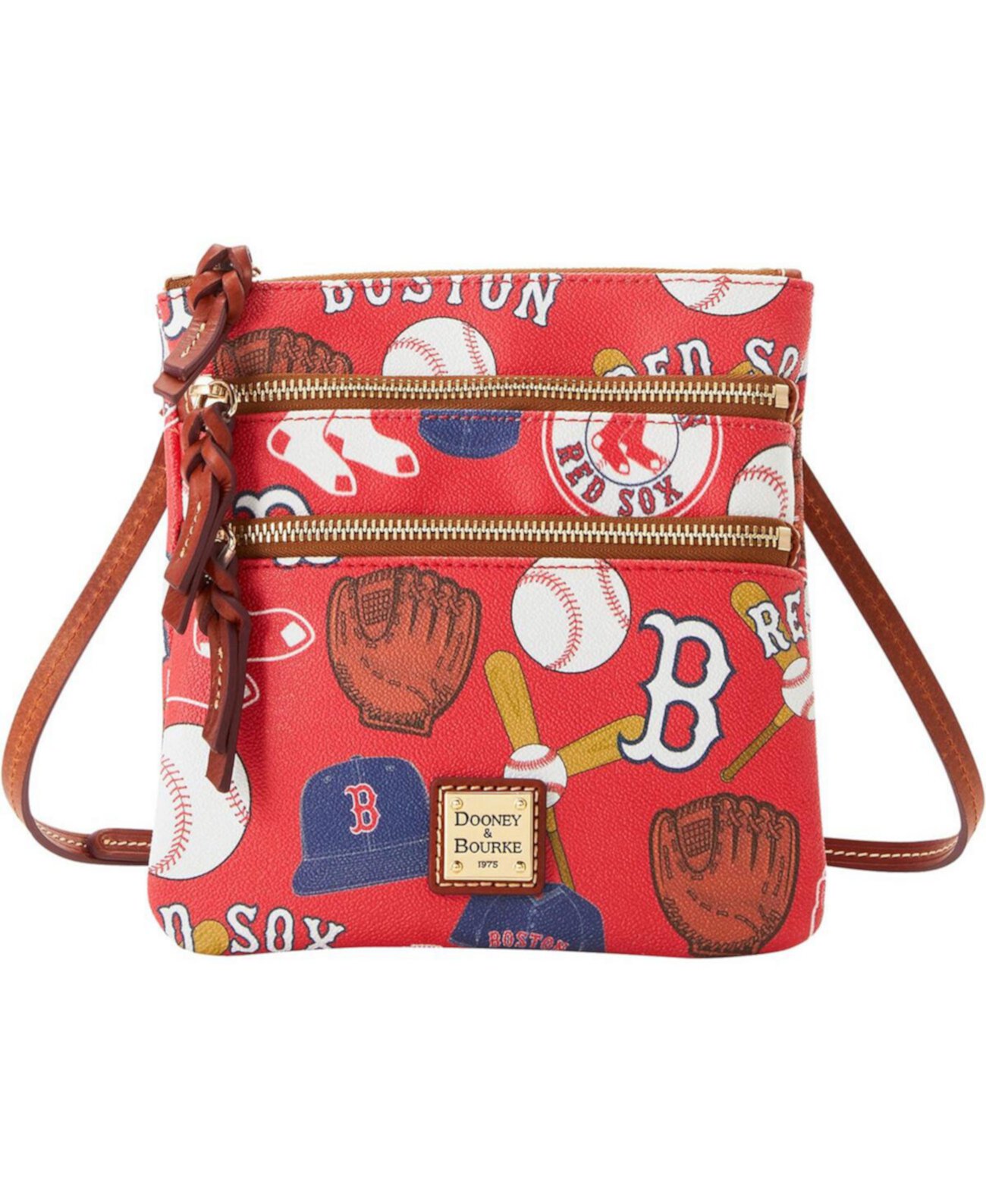 Женская сумка через плечо Boston Red Sox Game Day с тройной молнией Dooney & Bourke