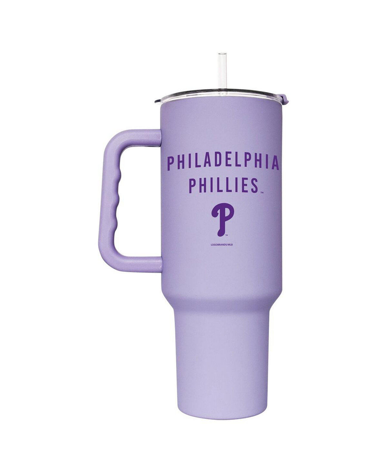 Лавандовый стакан с логотипом Philadelphia Phillies емкостью 40 унций Logo Brand