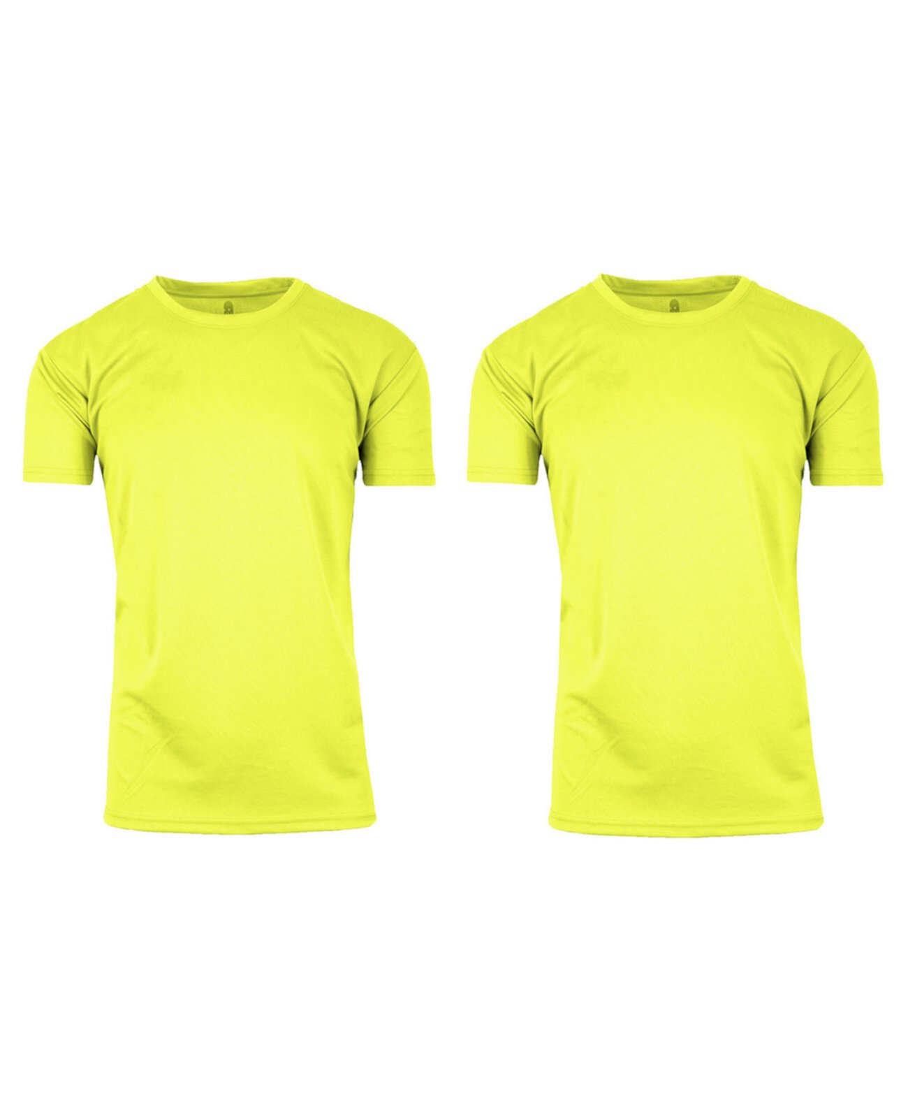 Мужская быстросохнущая влагоотводящая футболка с короткими рукавами и круглым вырезом — упаковка из 2 шт. Galaxy By Harvic