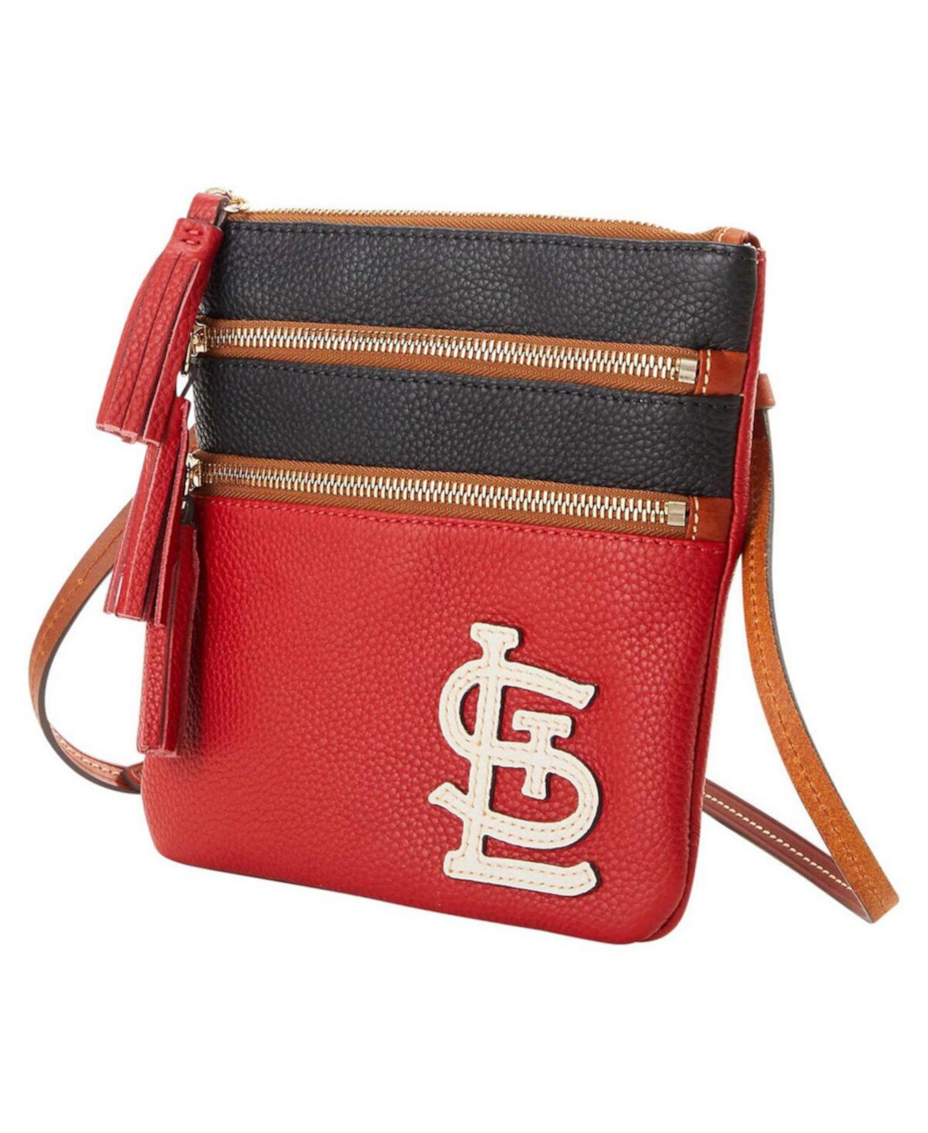 Женская сумка через плечо St. Louis Cardinals Infield с тройной молнией Dooney & Bourke