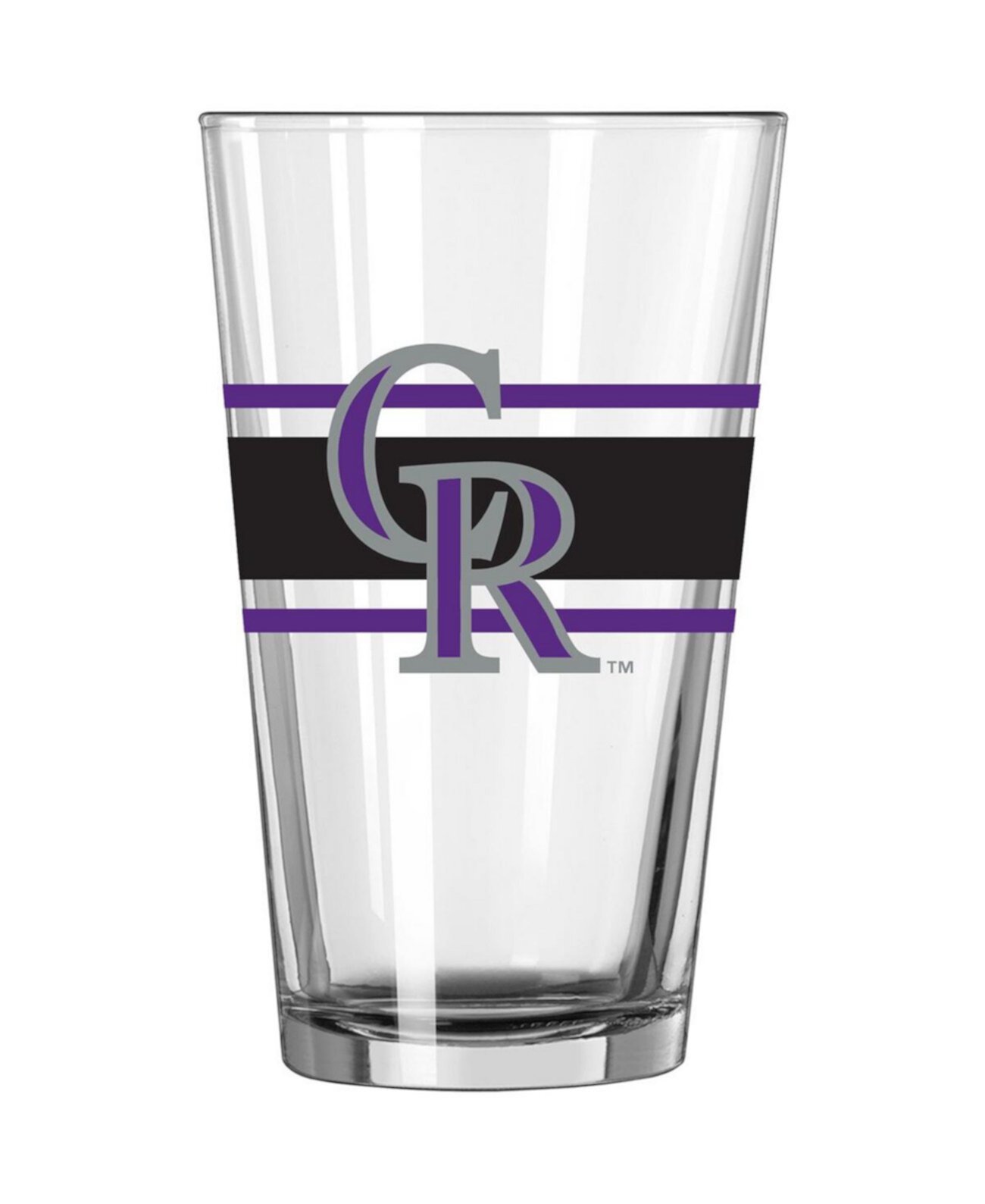 Стакан Colorado Rockies в полоску, 16 унций, пинта Logo Brand