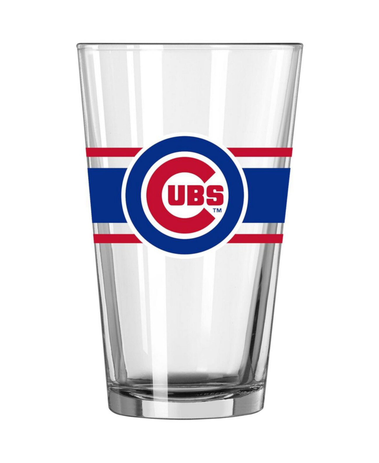 Стакан Chicago Cubs в полоску, 16 унций, пинта Logo Brand