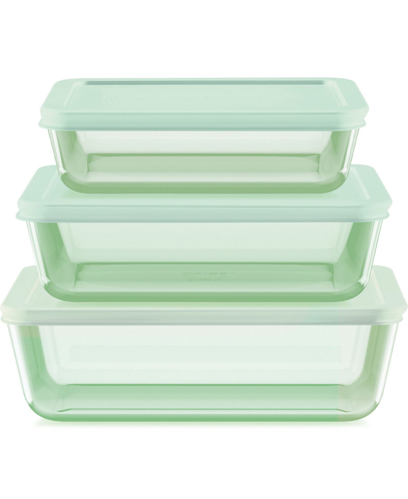 Тонированный прямоугольный набор для хранения Simply Store из 6 предметов с пластиковыми крышками Pyrex