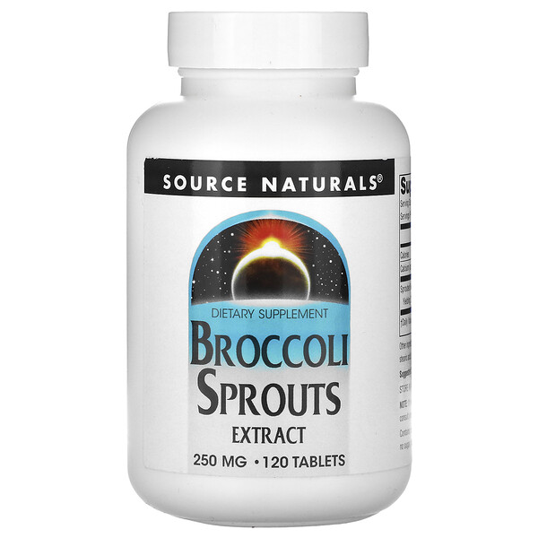 Экстракт ростков брокколи - 250 мг - 120 таблеток - Source Naturals Source Naturals
