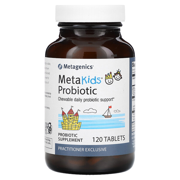MetaKids, Пробиотик, виноград, 120 таблеток Metagenics