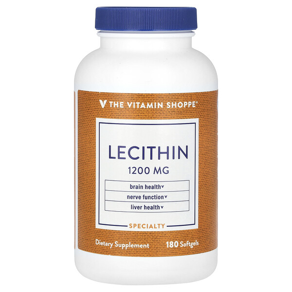 Лецитин, 1200 мг, 180 мягких таблеток The Vitamin Shoppe