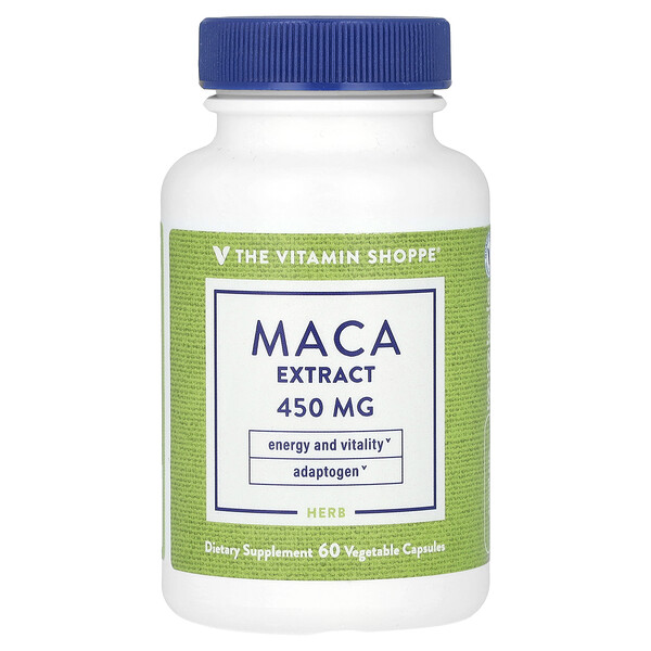 Экстракт мака, 450 мг, 60 растительных капсул The Vitamin Shoppe